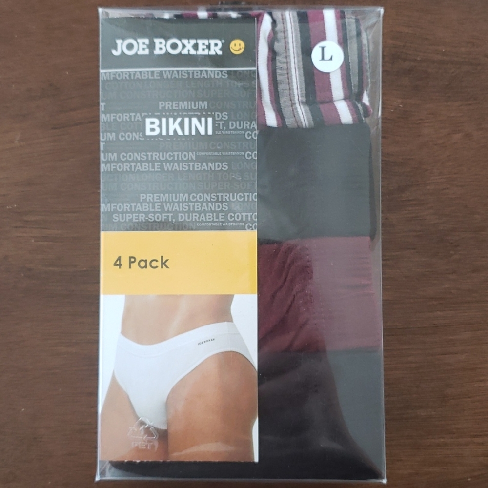 Joe Boxer Men's 4 pack Bikini Briefs